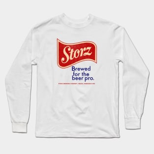 Retro Beer - Storz Brewing Company, Omaha Nebraska 1876 Long Sleeve T-Shirt